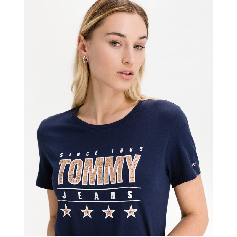 Tommy Hilfiger Slim Metallic Triko Tommy Jeans - Dámské