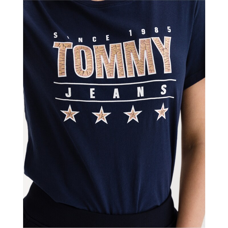 Tommy Hilfiger Slim Metallic Triko Tommy Jeans - Dámské