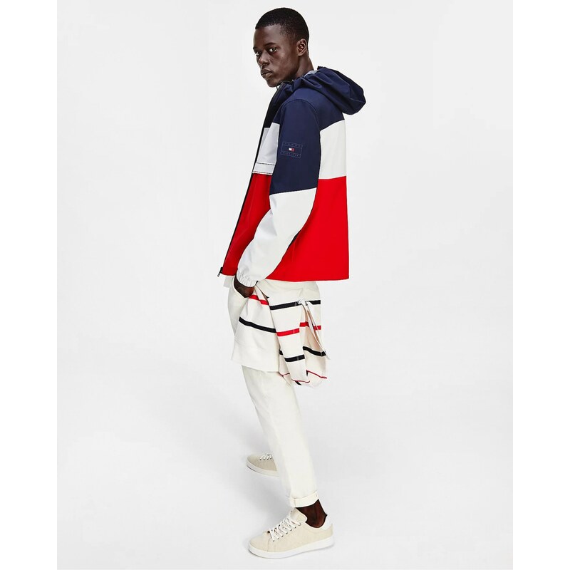 Modrá pánská lehká bunda Tommy Hilfiger - Pánské