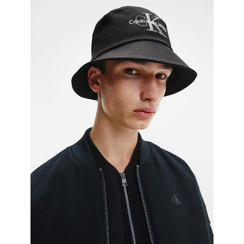 Černý pánský klobouk s potiskem Calvin Klein Jeans - Pánské