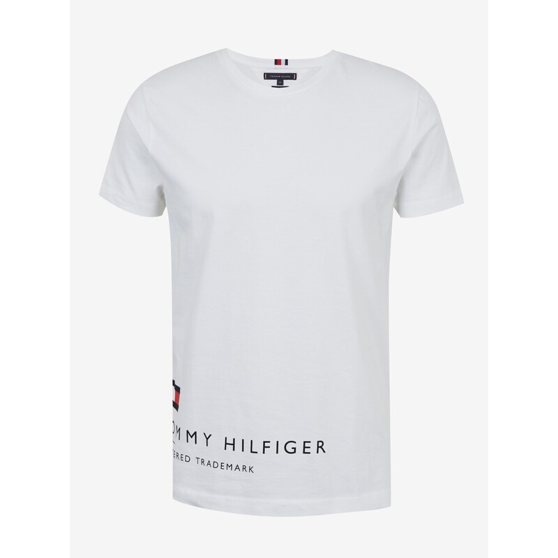 Bílé pánské tričko Tommy Hilfiger - Pánské