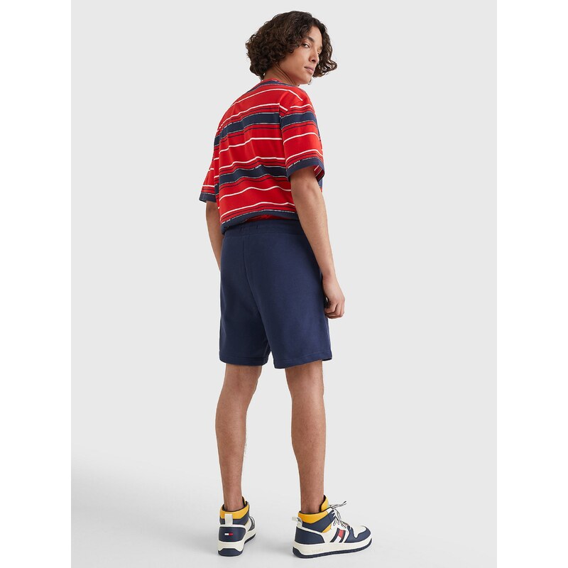 Tommy Hilfiger Tmavě modré pánské teplákové kraťasy Tommy Jeans - Pánské