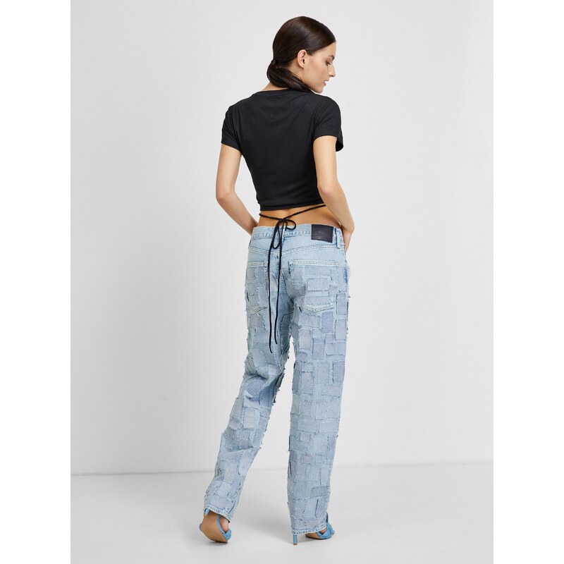 Tommy Hilfiger Černý dámský crop top Tommy Jeans - Dámské