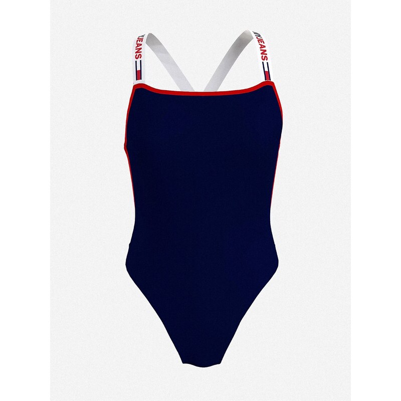 Tmavě modré dámské jednodílné plavky Tommy Hilfiger Underwear - Dámské