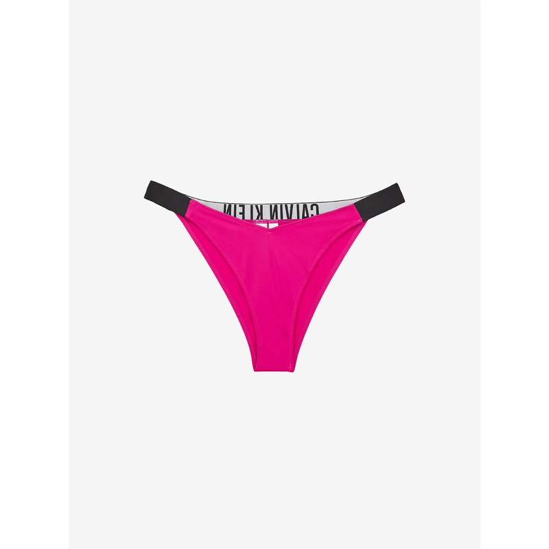 Tmavě růžový dámský spodní díl plavek Calvin Klein Underwear - Dámské