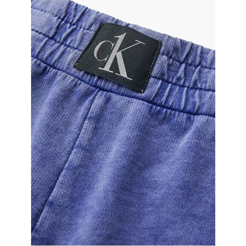 Modré dámské teplákové kraťasy Calvin Klein Jeans - Dámské