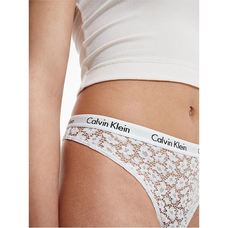 Bílé dámské krajkové kalhotky Calvin Klein Underwear - Dámské