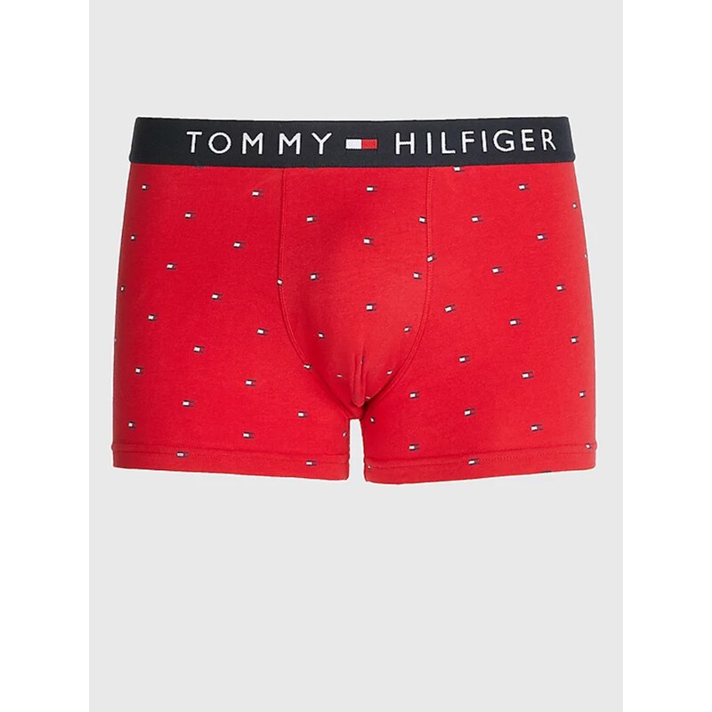 Červené pánské vzorované boxerky Tommy Hilfiger - Pánské