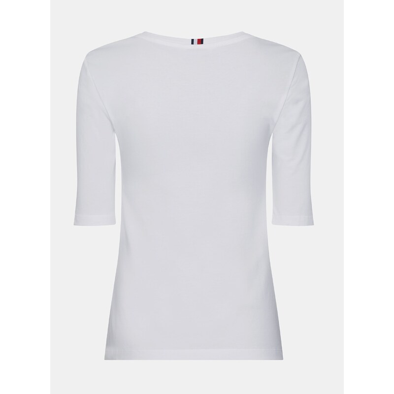 Bílé dámské basic tričko Tommy Hilfiger - Dámské