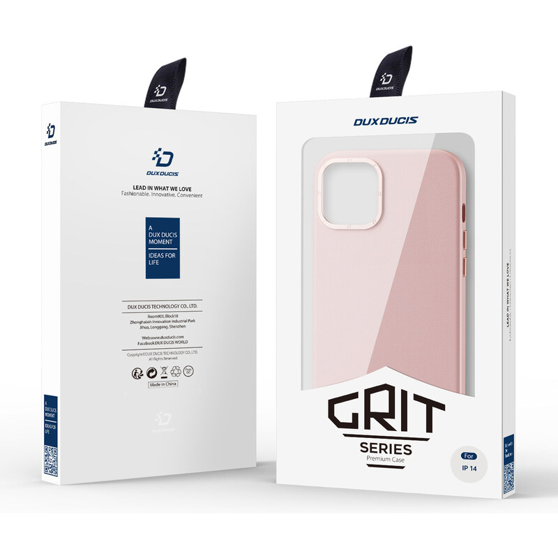 Ochranný kryt na iPhone 14 - DuxDucis, Grit with MagSafe Pink