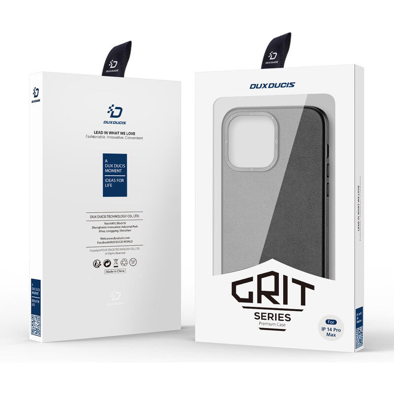 Ochranný kryt na iPhone 14 Pro MAX - DuxDucis, Grit with MagSafe Black