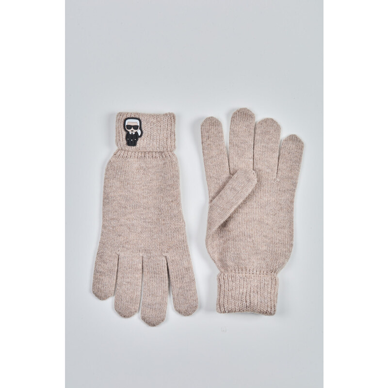 RUKAVICE KARL LAGERFELD K/IKONIK PATCH KNIT GLOVE