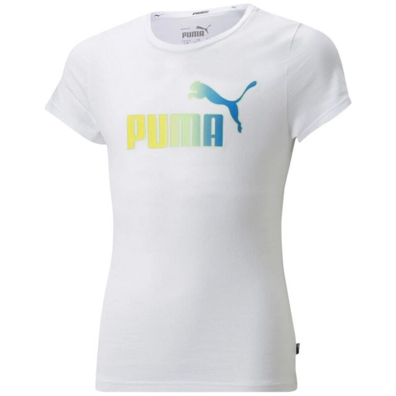 Dětské tričko ESS+ Bleach Logo Tee G Jr 846954 02 - Puma