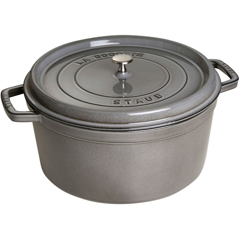 Staub Cocotte hrnec kulatý 30 cm/8,35 l šedý, 1103018