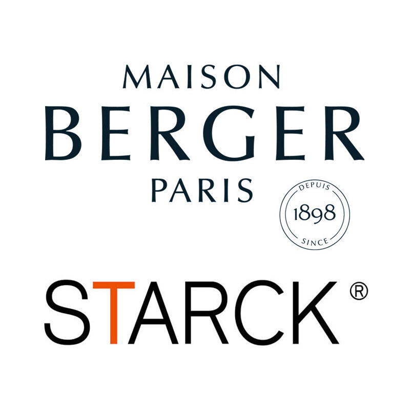 Maison Berger Paris – Starck sada katalytická lampa a náplň Peau de Soie (Hedvábná kůže), růžová