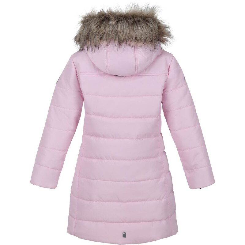 Dívčí prošívaný kabát Regatta PEPPA světle růžová