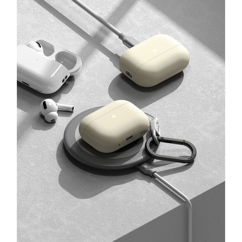 Pouzdro na sluchátka AirPods Pro - Ringke, Silicone Cream