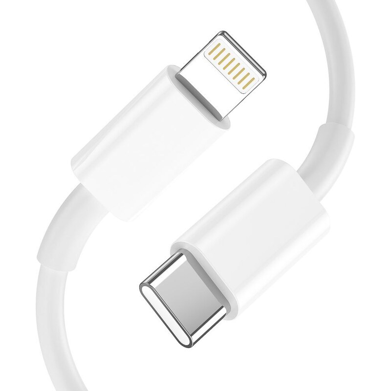 Rychlá nabíječka do sítě - Tech-Protect, PD20W/QC3.0 White + Lightning kabel