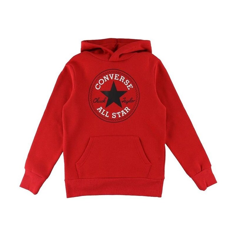 Converse fleece ctp core po hoodie RED