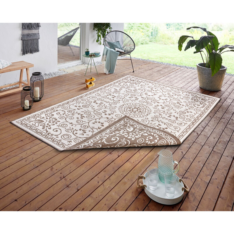 NORTHRUGS - Hanse Home koberce Kusový koberec Twin Supreme 105451 Leyte Linen – na ven i na doma - 120x170 cm