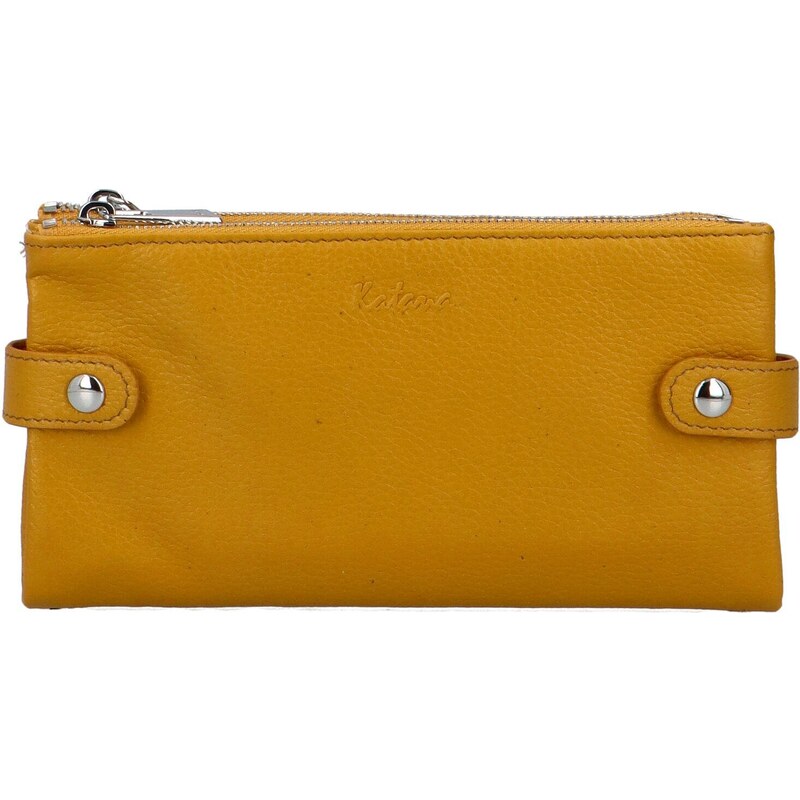 Dámská kožená peněženka žlutá - Katana Mullina žlutá