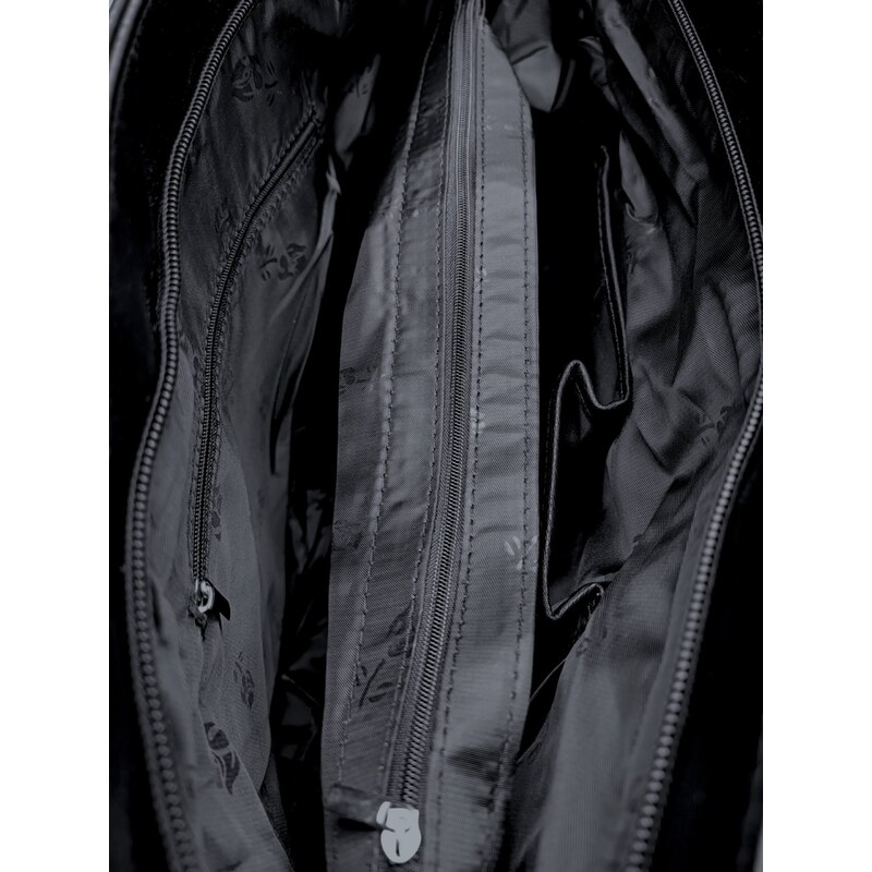 Tapple Černá kabelka přes rameno s šikmými vzory