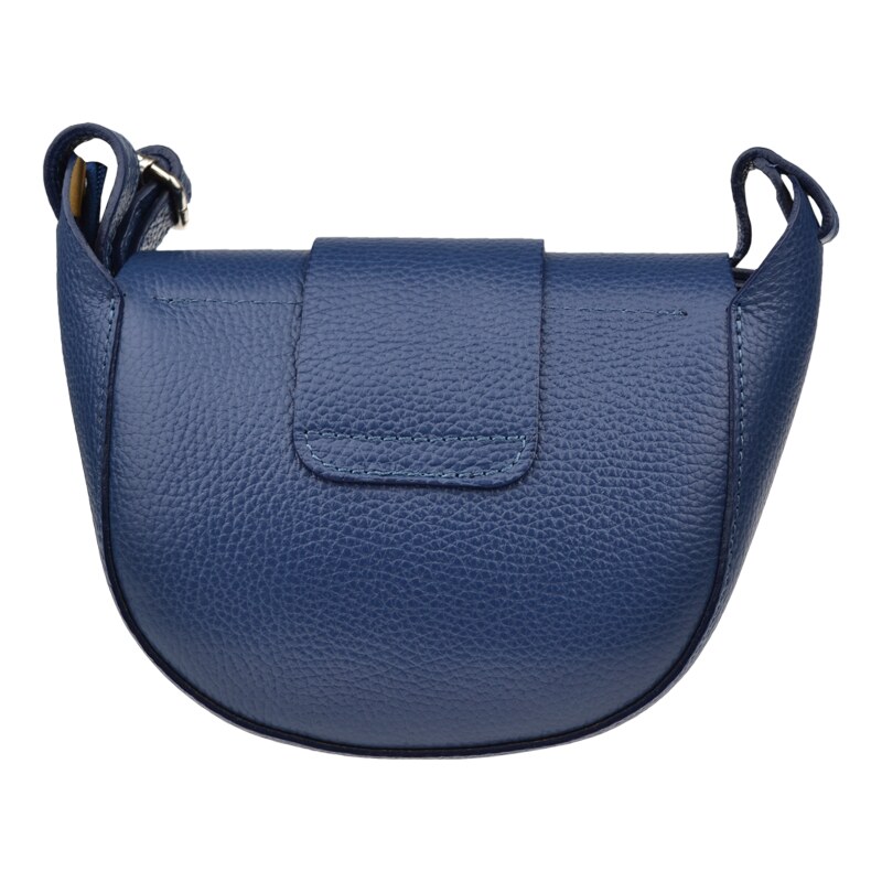 NovaKabelka.cz Kožená kabelka crossbody Roberta Blu modrá