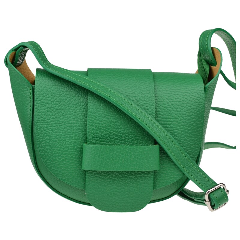 NovaKabelka.cz Kožená kabelka crossbody Roberta Verde zelená