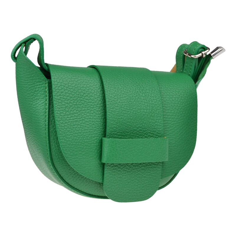 NovaKabelka.cz Kožená kabelka crossbody Roberta Verde zelená