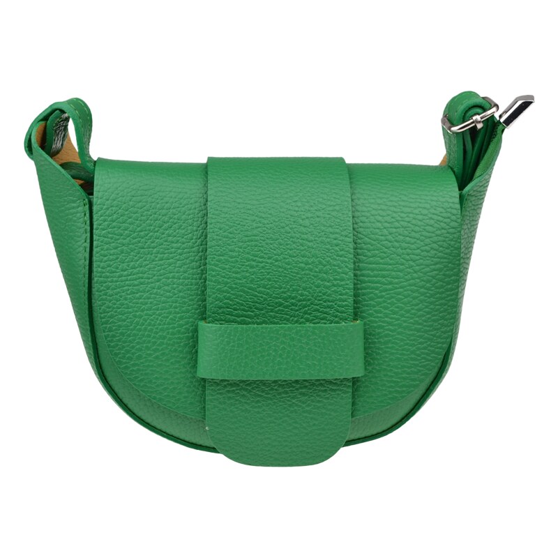 NovaKabelka.cz Kožená kabelka crossbody Roberta Verde zelená