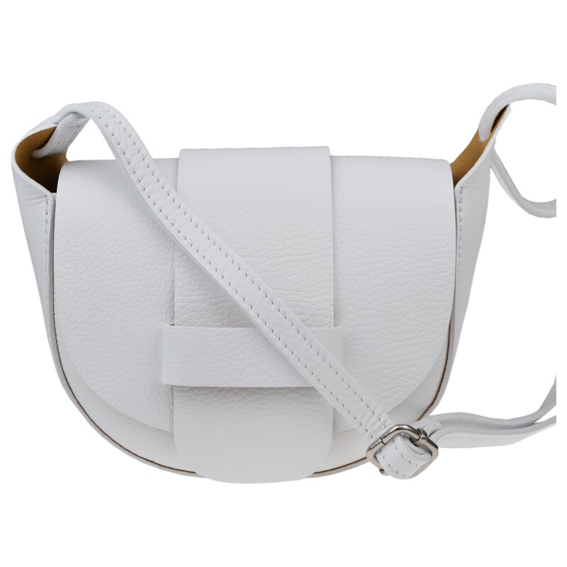 Bílá kožená italská crossbody kabelka Roberta Bianca NovaKabelka.cz 75526573
