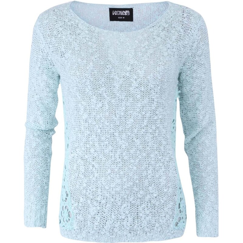 Mentolový dámský pletený svetr Haily´s Cady