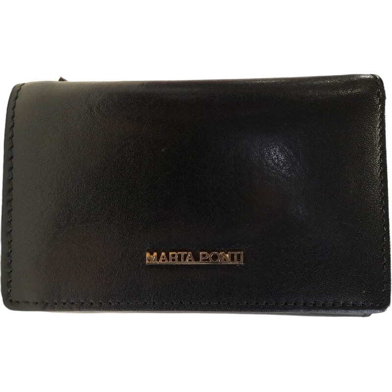 Marta Ponti dámská kožená peněženka černá