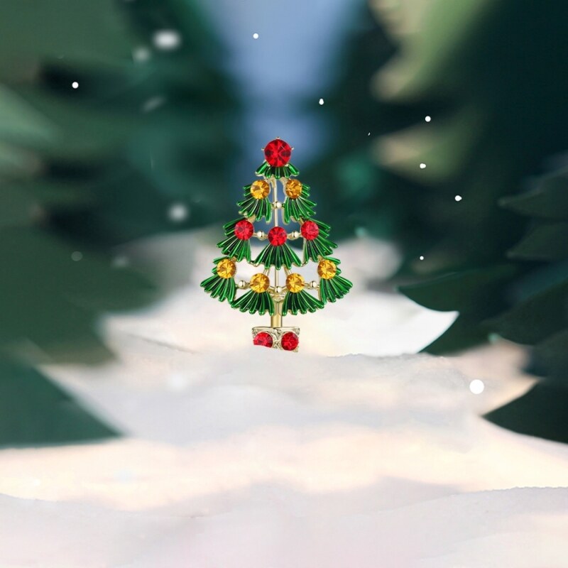 Éternelle Vánoční brož se zirkony Christmas Tree 6 - vánoční stromeček 75529591