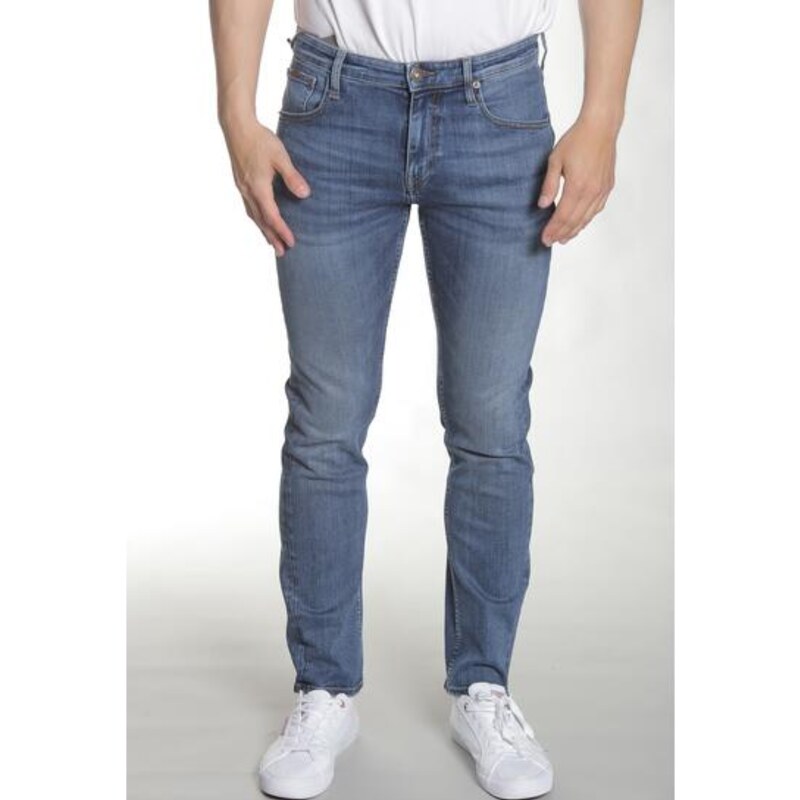 Cross Jeans pánské slim džíny Damien 198-049 mid blue