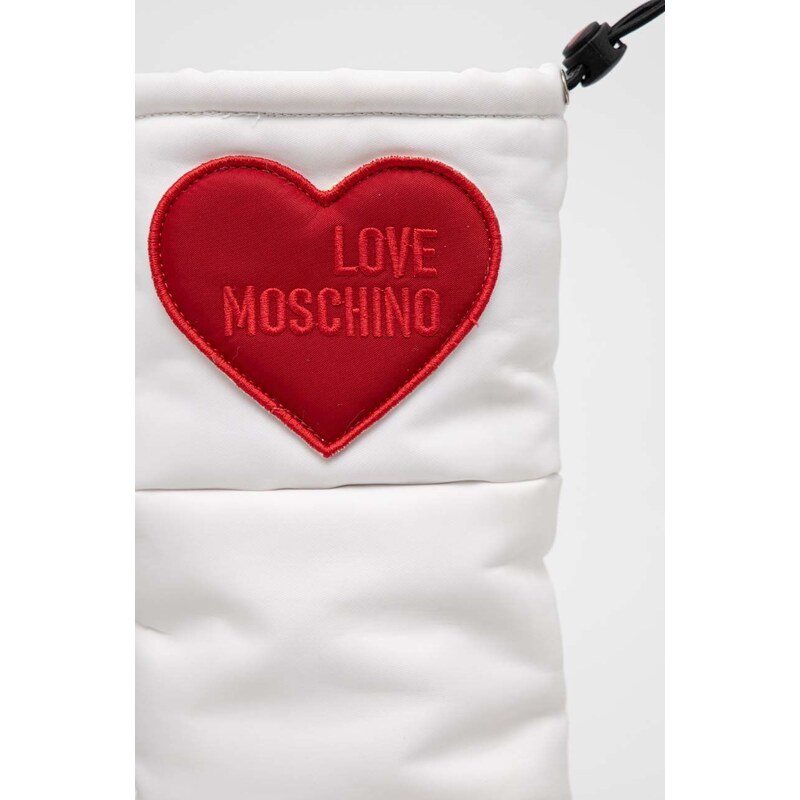 Sněhule Love Moschino bílá barva