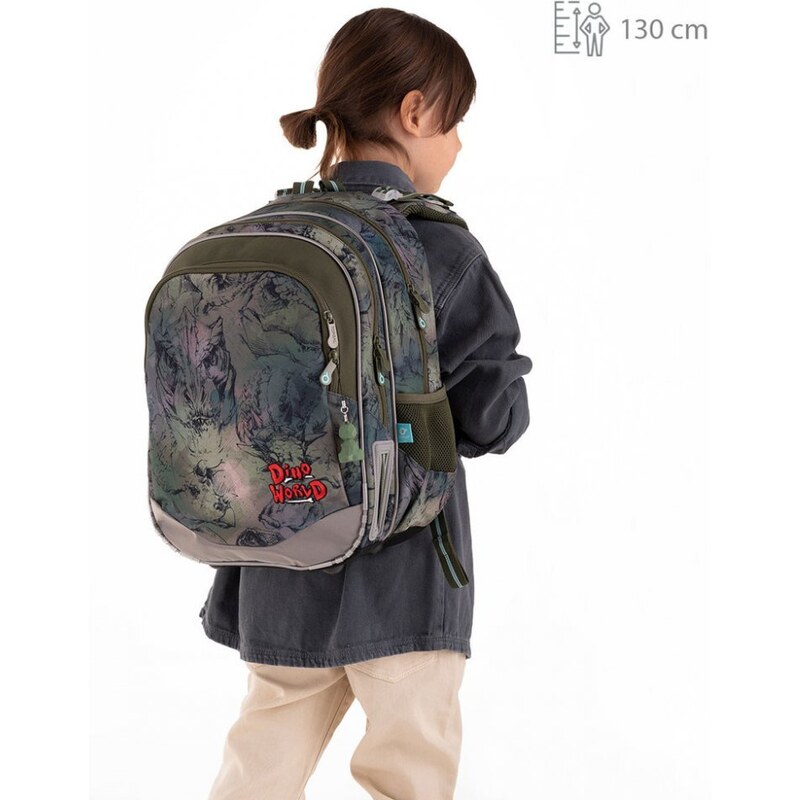 Školní batoh s pláštěnkou TOPGAL ELLY 22015 dino