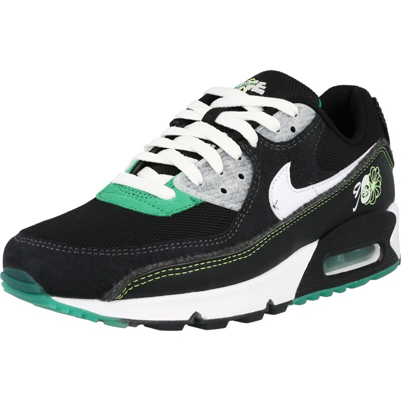 Nike Sportswear Tenisky 'AIR MAX 90' šedá / zelená / černá / bílá - GLAMI.cz
