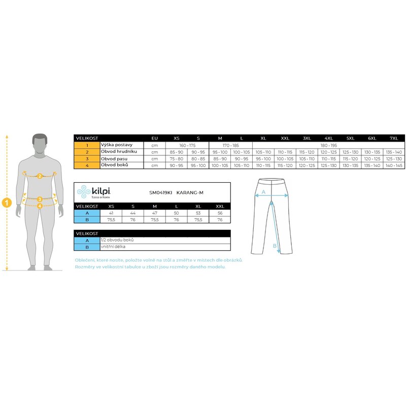Pánské legíny na běžky Kilpi KARANG-M