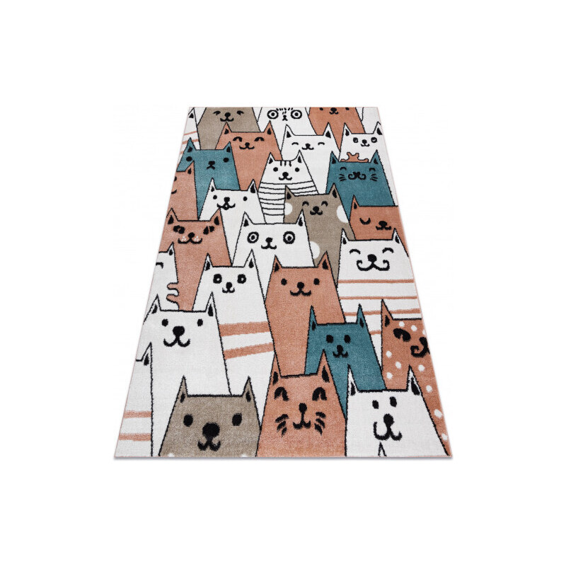 Dywany Łuszczów Dětský kusový koberec Fun Gatti Cats pink - 140x190 cm
