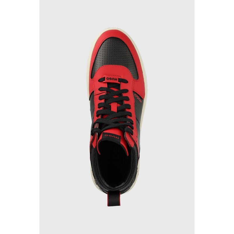 Sneakers boty HUGO Kilian červená barva, 50485759