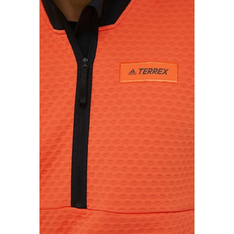 Sportovní mikina adidas TERREX Utilitas oranžová barva