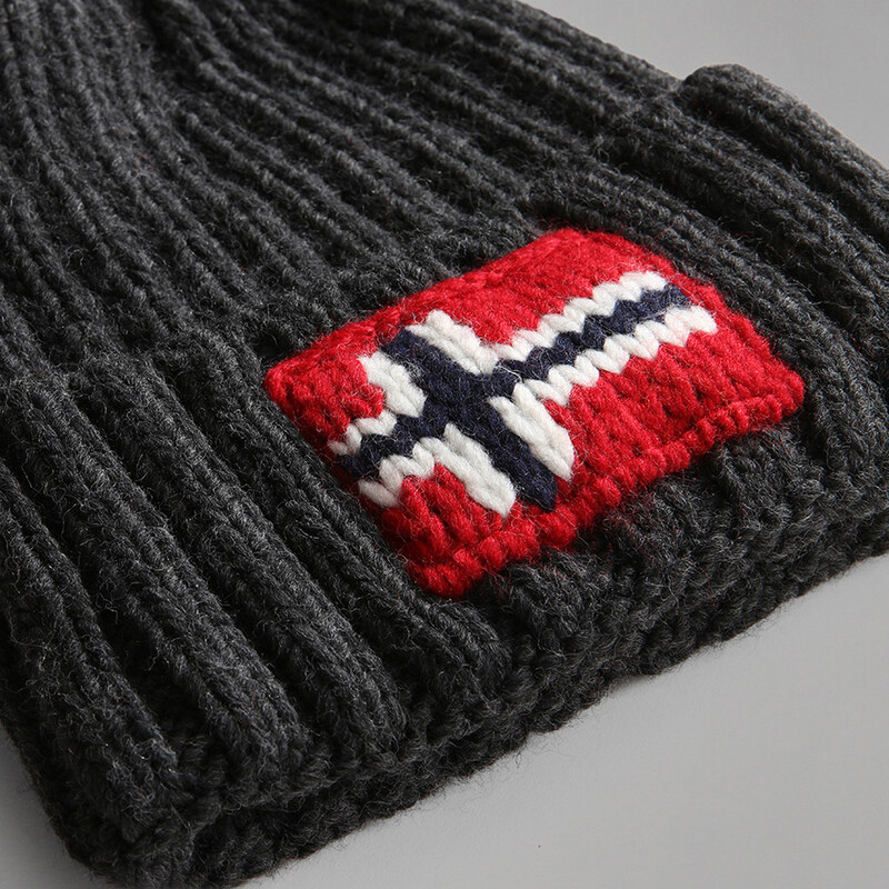 Pánské Zimní čepice NAPAPIJRI SEMIURY 5 DARK GREY MELANGE NP0A4GKB1971 – Šedá