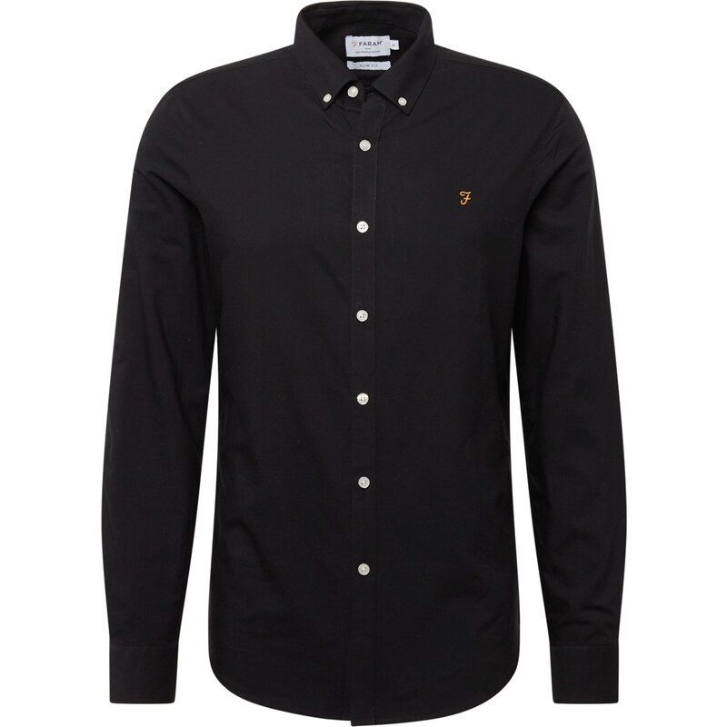 FARAH Košile BREWER žlutá / černá