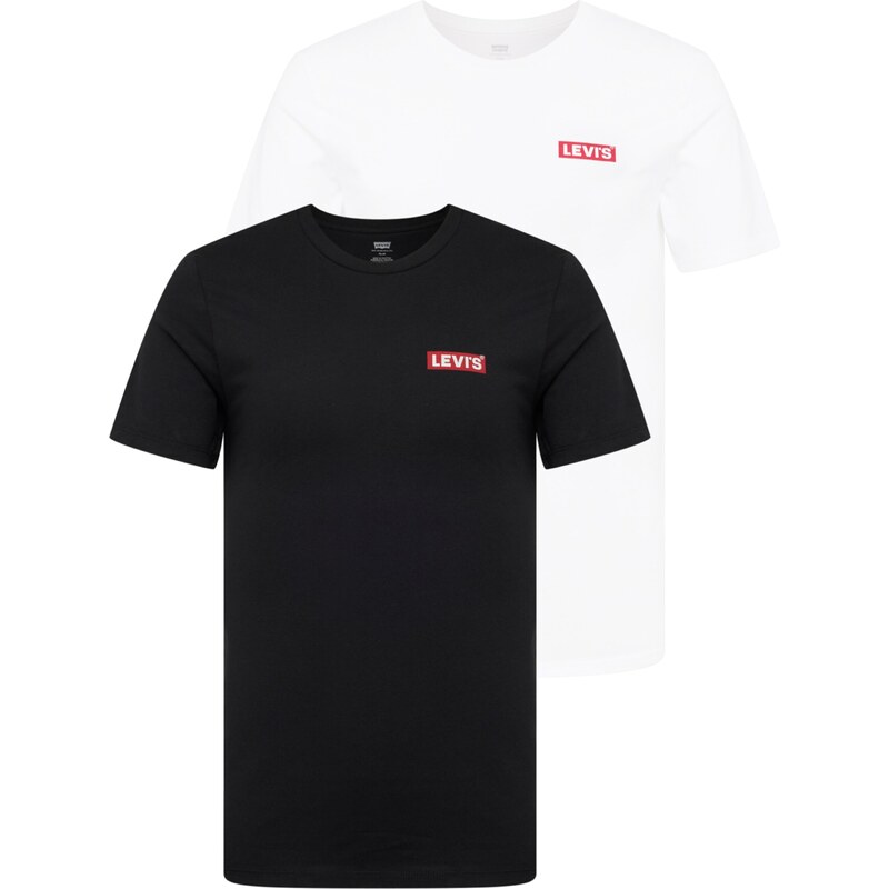 LEVIS  Tričko Graphic Crewneck T-Shirt - 2 Pack červená / černá