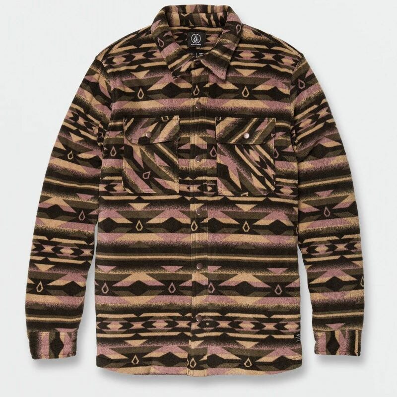 KOŠILE VOLCOM Bowered Fleece L/S - béžová -
