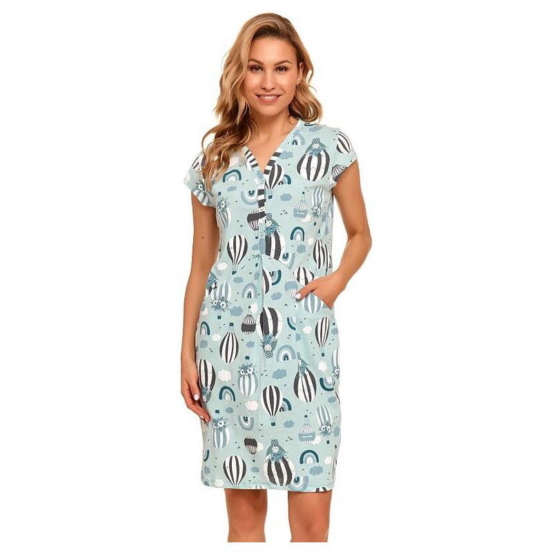 DN Nightwear Noční košile Molly Rainbow tyrkysová 68229404