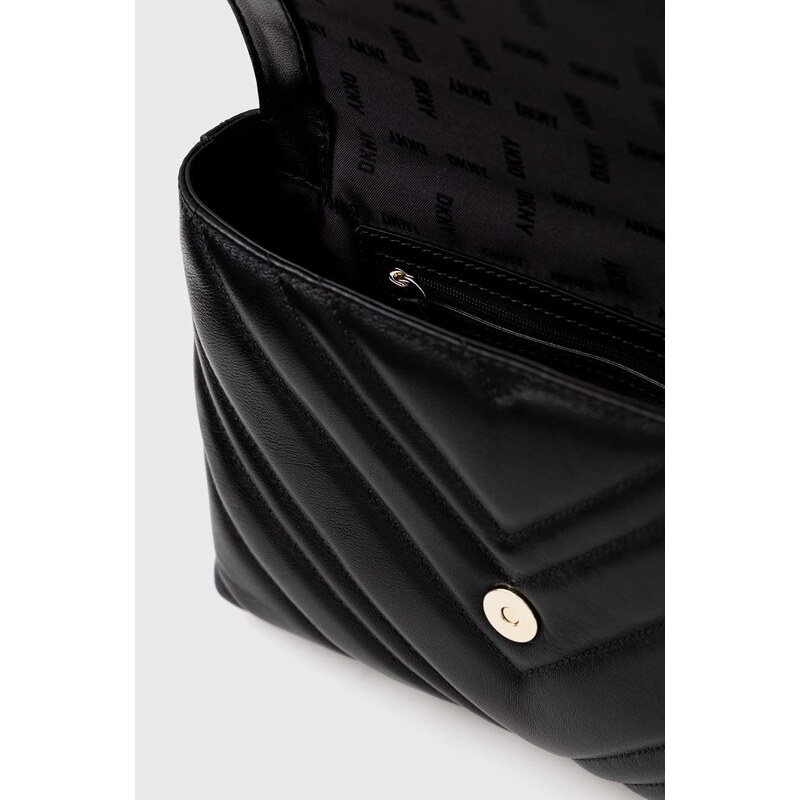 Kožená kabelka Dkny černá barva, R243BV20