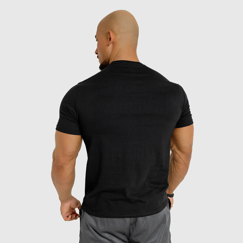 Pánské fitness tričko Iron Aesthetics Puff, černé