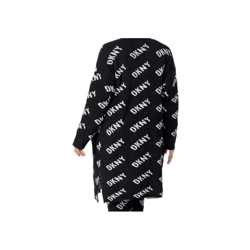 Dámský župan - cardigan YI3022597 019 černá/bílá - DKNY 75670381